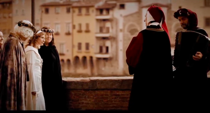 Dante and Beatrice in Florence Poetry Music and Love Join